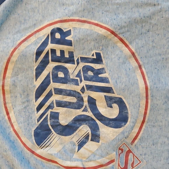 Juniors SUPERGIRL pajamas Tee & Pants Size Large. EUC - Picture 3 of 5